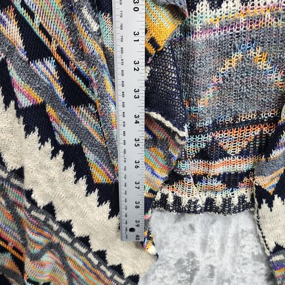 Maurices Sweater Women 0/1 Sleeveless Open Front Cardigan Vest Boho Aztec Tribal - Picture 7 of 8